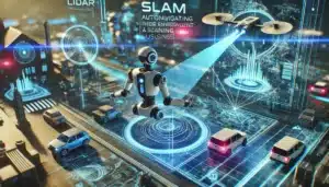 SLAM 기술 활용하여 환경을 스캔하고 매핑하는 자율주행로봇 드론 자동차